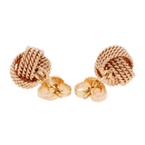 Tiffany & Co. 18K Rose Gold Twist Knot Earrings Designer Jewellery Tiffany and Co