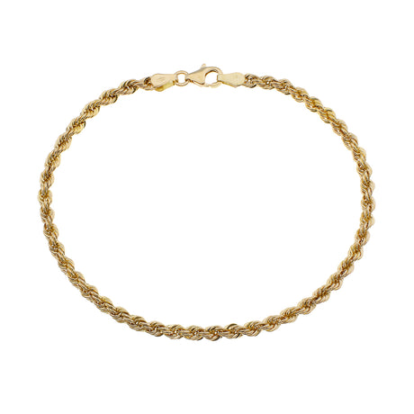 18K Yellow Gold Rope Bracelet Fine Jewellery Modaselle