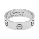 Cartier 18K White Gold Classic Love Ring Designer Jewellery Cartier