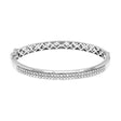 10K White Gold 1.00 Carat Diamond Bangle Fine Jewellery Modaselle