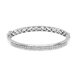 10K White Gold 1.00 Carat Diamond Bangle Fine Jewellery Modaselle