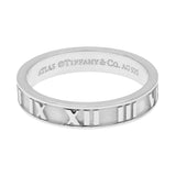 Tiffany & Co. Sterling Silver Narrow Atlas Band Ring Designer Jewellery Tiffany and Co