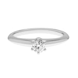 Tiffany & Co. Platinum 0.21 Carat Diamond Solitaire Engagement Ring Designer Jewellery Tiffany and Co