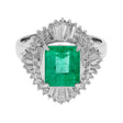 Platinum 2.44 Carat Emerald Diamond Ring Fine Jewellery Modaselle