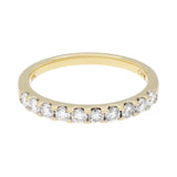 18K Yellow Gold 0.45ct Diamond Band Ring Fine Jewellery Modaselle