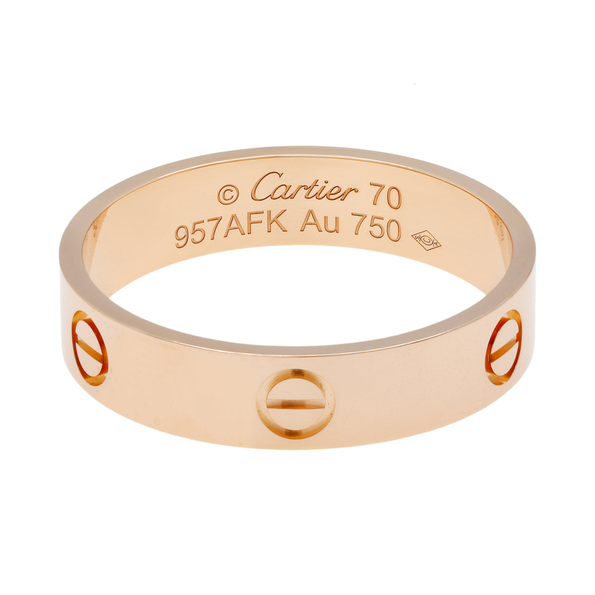 Cartier 18K Rose Gold Classic Love Ring Designer Jewellery Cartier