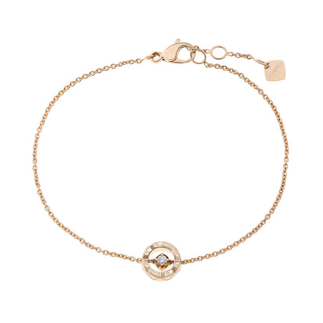 Chanel 18K Beige Gold Diamond Coco Bracelet Designer Jewellery Chanel