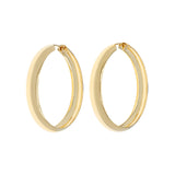 18K Yellow Gold Hoop Earrings Fine Jewellery Modaselle