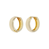 14K Yellow Gold Hoop Earrings Fine Jewellery Modaselle