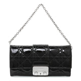 Christian Dior Black Patent Cannage Miss Dior Chain Wallet Handbags Christian Dior