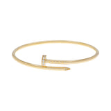 Cartier 18K Yellow Gold Diamond Small Juste Un Clou Bracelet Designer Jewellery Cartier