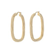 14K Yellow Gold Twist Earrings Fine Jewellery Modaselle