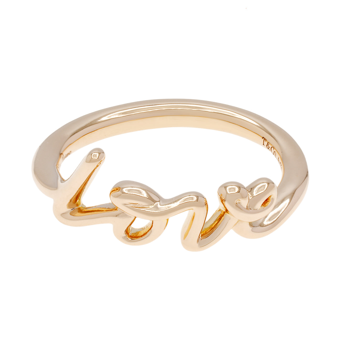 Tiffany & Co. 18K Rose Gold Paloma's Graffiti Love Ring – Modaselle