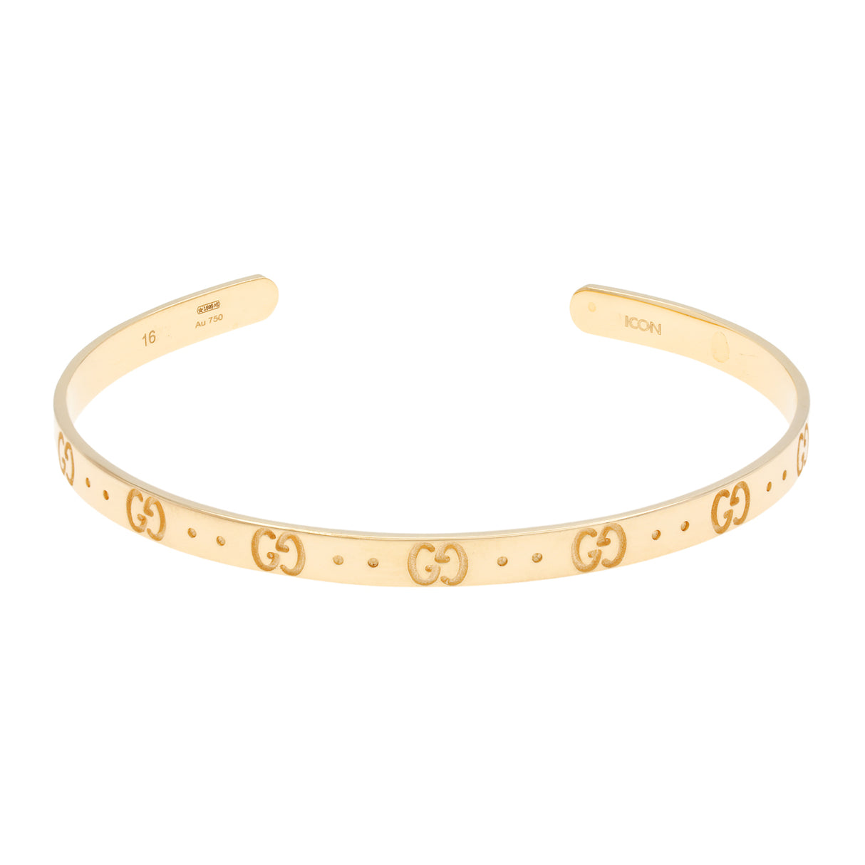 Gucci 18K Yellow Gold Icon Bracelet Designer Jewellery Gucci