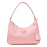 Prada Rosa Tessuto Nylon Saffiano Mini Re-Edition 2005 Bag