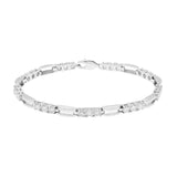 18K Solid White Gold Diamond Tennis Bracelet Fine Jewellery Modaselle