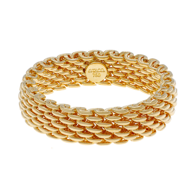 Tiffany & Co. 18K Yellow Gold Somerset Band Ring Designer Jewellery Tiffany and Co