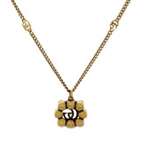 Gucci Crystal Double G Pendant Necklace