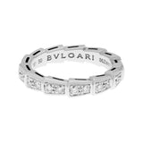 Bulgari 18K White Gold Diamond Serpenti Viper Ring Designer Jewellery Bulgari