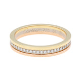 Cartier 18K White Yellow Rose Gold Diamond Vendome Louis Cartier Wedding Band Ring Designer Jewellery Cartier