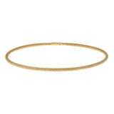 14K Yellow Gold Blasted Bangle