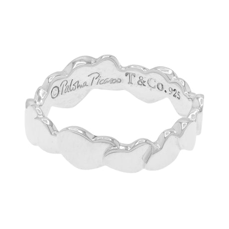 Tiffany & Co. Sterling Silver Paloma Picasso Modern Heart Band Ring Jewellery Tiffany and Co