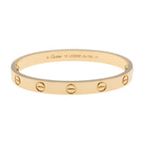 Cartier 18K Yellow Gold Classic Love Bracelet Designer Jewellery Cartier