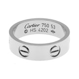 Cartier 18K White Gold Classic Love Ring Designer Jewellery Cartier