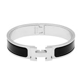 Hermes Black Enamel Clic H Bracelet Designer Jewellery Hermes