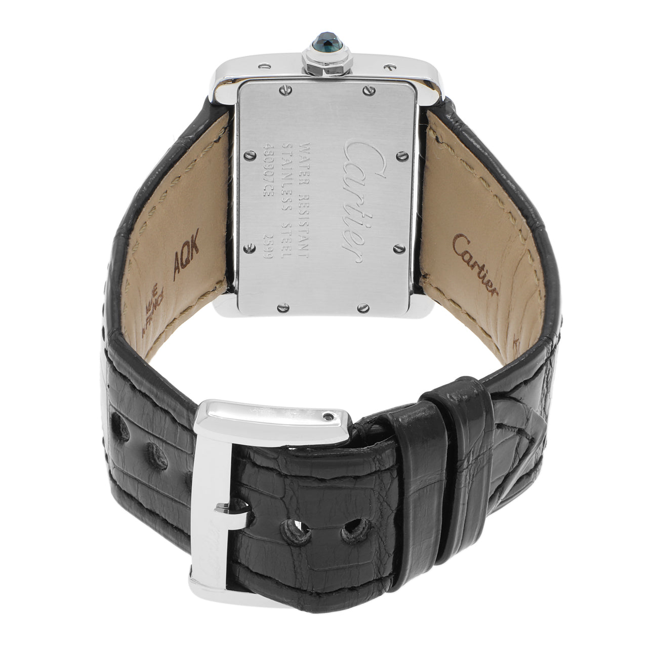 7529.カルティエ スクエアトレイ パンサー ラージ 2015 Cartier Stainless Steel Tank Divan 2599 – Modaselle