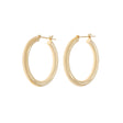18K Yellow Gold Hoop Earrings Fine Jewellery Modaselle