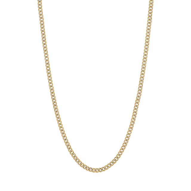 10K Yellow Gold Italian Curb Chain Fine Jewellery Modaselle