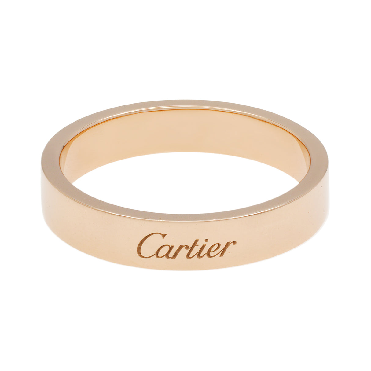 Cartier 18K Rose Gold C de Cartier Wedding Band Ring Designer Jewellery Cartier