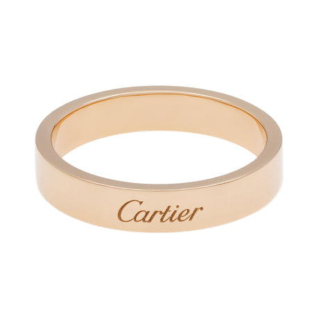 Cartier 18K Rose Gold C de Cartier Wedding Band Ring Designer Jewellery Cartier