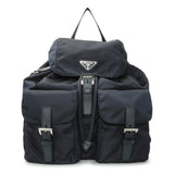 Prada Navy Re-Nylon Saffiano Small Backpack Handbags Prada