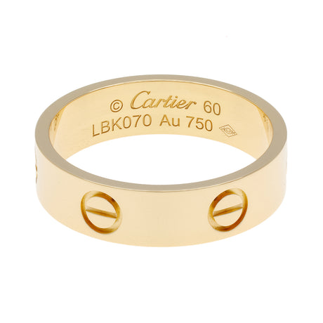 Cartier 18K Yellow Gold Classic Love Ring Designer Jewellery Cartier