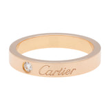 Cartier 18K Rose Gold Diamond C de Cartier Wedding Band Ring Designer Jewellery Cartier