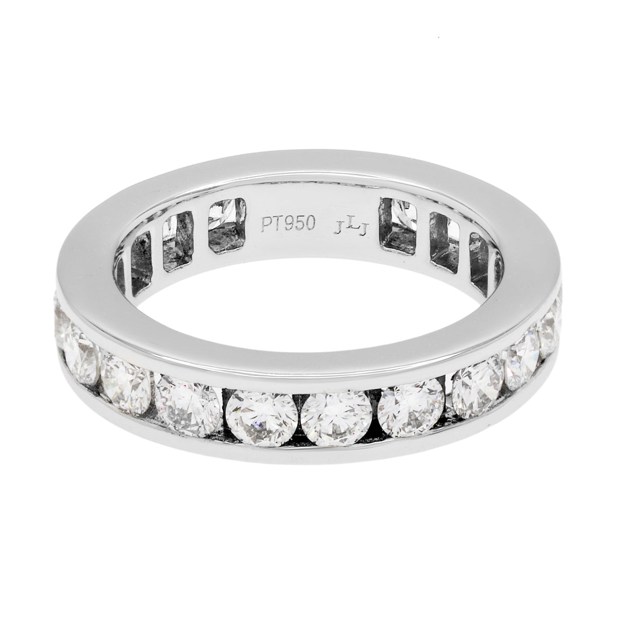 Platinum 2.00 Carat Diamond Channel Set Eternity Ring Fine Jewellery Modaselle