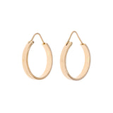 18K Yellow Gold Hoop Earrings Fine Jewellery Modaselle