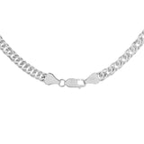 14K White Gold Flat Curb Link Chain Fine Jewellery Modaselle