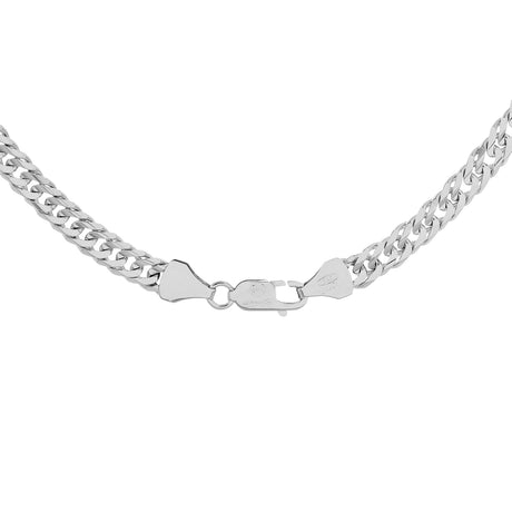 14K White Gold Flat Curb Link Chain Fine Jewellery Modaselle