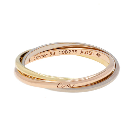 Cartier 18K White Yellow Rose Gold Trinity XS Ring Designer Jewellery Cartier