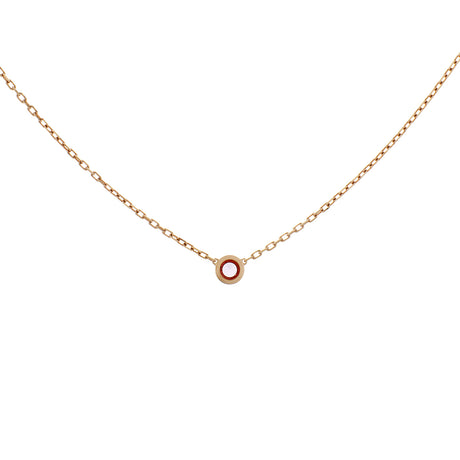 Cartier 18K Rose Gold Pink Sapphire d'Amour Pendant Designer Jewellery Cartier