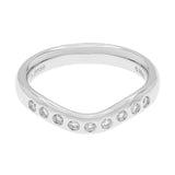 Tiffany & Co. Platinum Diamond Elsa Peretti Wedding Band Ring Designer Jewellery Tiffany and Co
