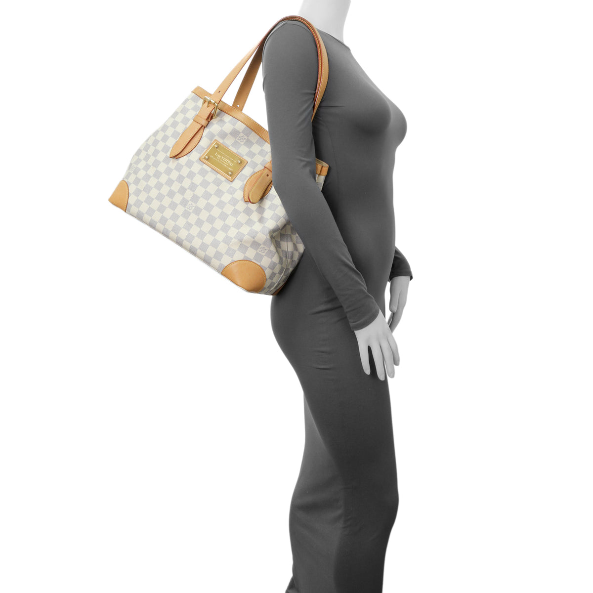 Louis Vuitton Damier Azur Hampstead MM Handbags Louis Vuitton