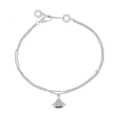 Bulgari 18K White Gold Diamond Divas' Dream Bracelet Designer Jewellery Bulgari