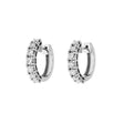 18K White Gold 2.80 Carat Diamond Hoop Earrings Fine Jewellery Modaselle