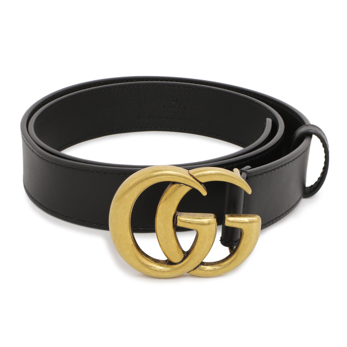 Gucci Black  Calfskin Double G 30mm Belt