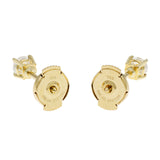 18K Yellow Gold 0.30 Carat Diamond Stud Earrings