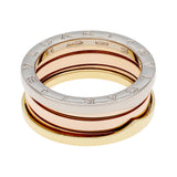 Bulgari 18K Tri-Tone B.Zero1 Three-Band Ring Designer Jewellery Bulgari